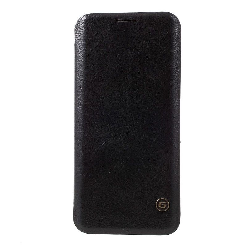 Læder Cover for Samsung Galaxy S8 Sort G-Sag Serie