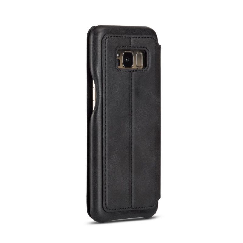 Læder Cover Samsung Galaxy S8 Sort Lc.Imeeke Lædereffekt Original