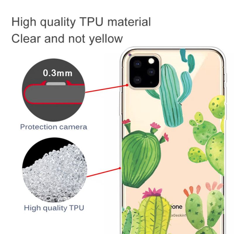 Cover for iPhone 11 Pro Akvarelkaktus