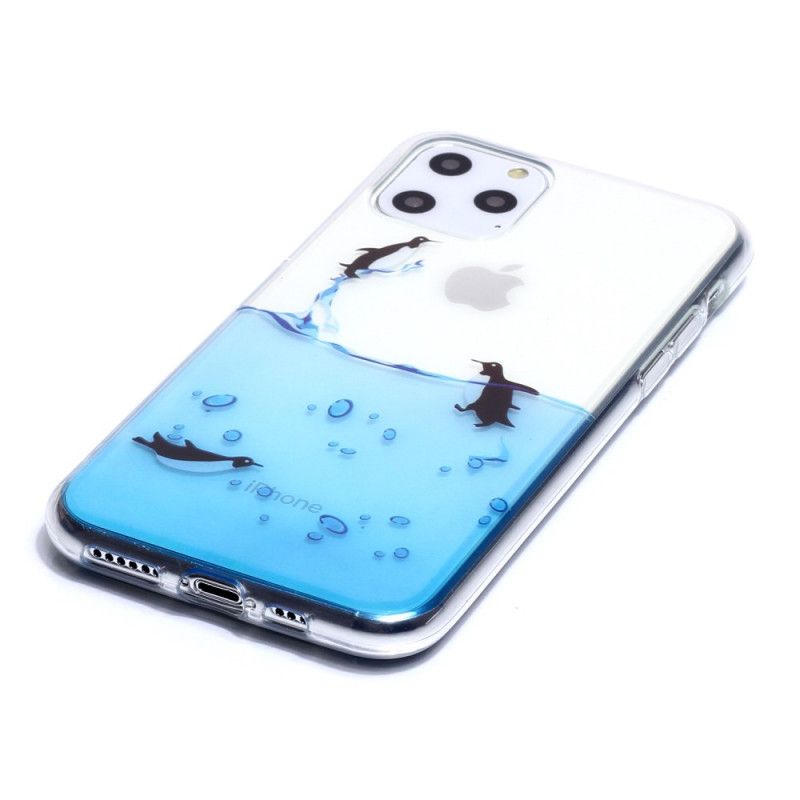 Cover for iPhone 11 Pro Gennemsigtigt Pingvinspil