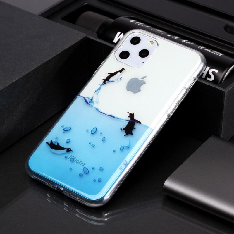 Cover for iPhone 11 Pro Gennemsigtigt Pingvinspil