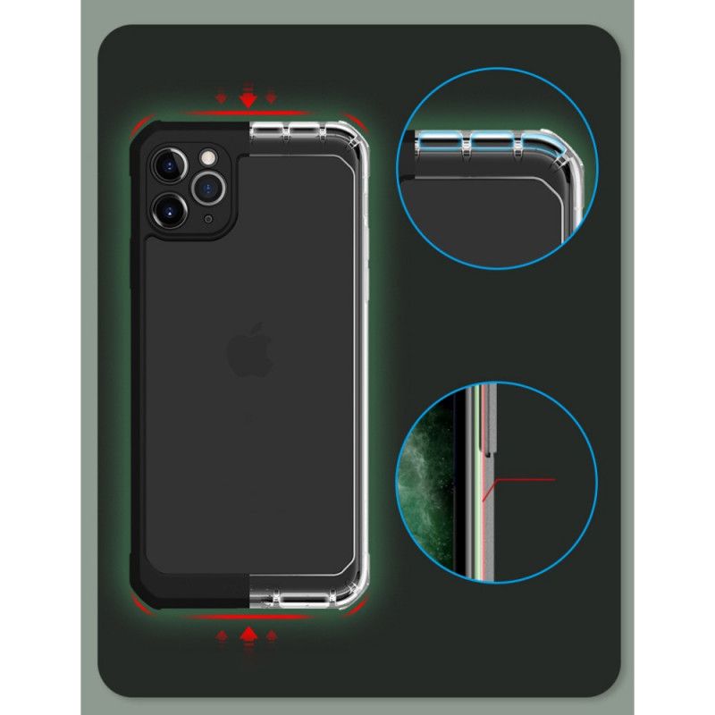 Cover for iPhone 11 Pro Sort Gennemsigtig X-Niveau Hybrid