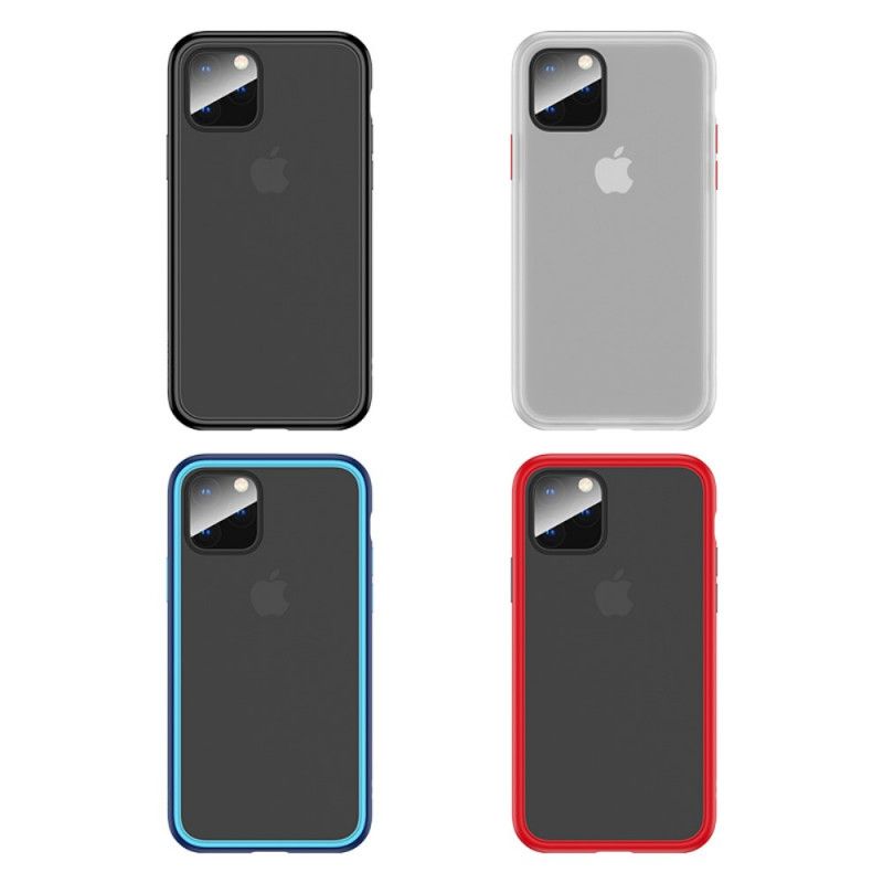 Cover for iPhone 11 Pro Sort Hybrid Usams Silikonekanter