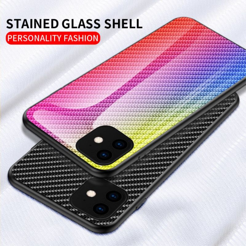 Cover for iPhone 11 Pro Sort Kulfiber Hærdet Glas