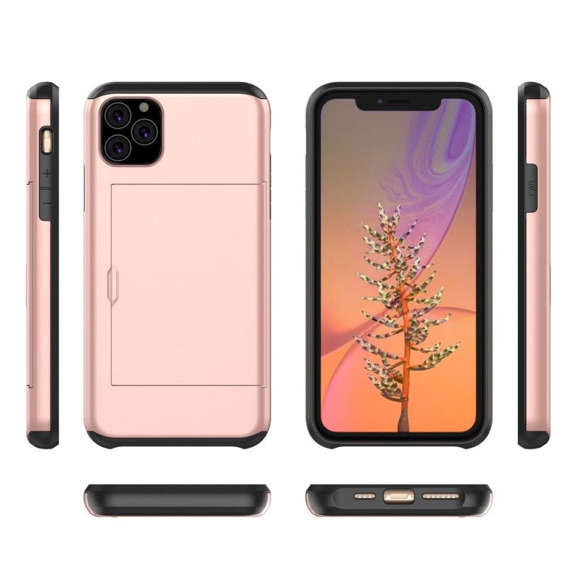 Cover for iPhone 11 Pro Sort Stiv Prangende Kortholder