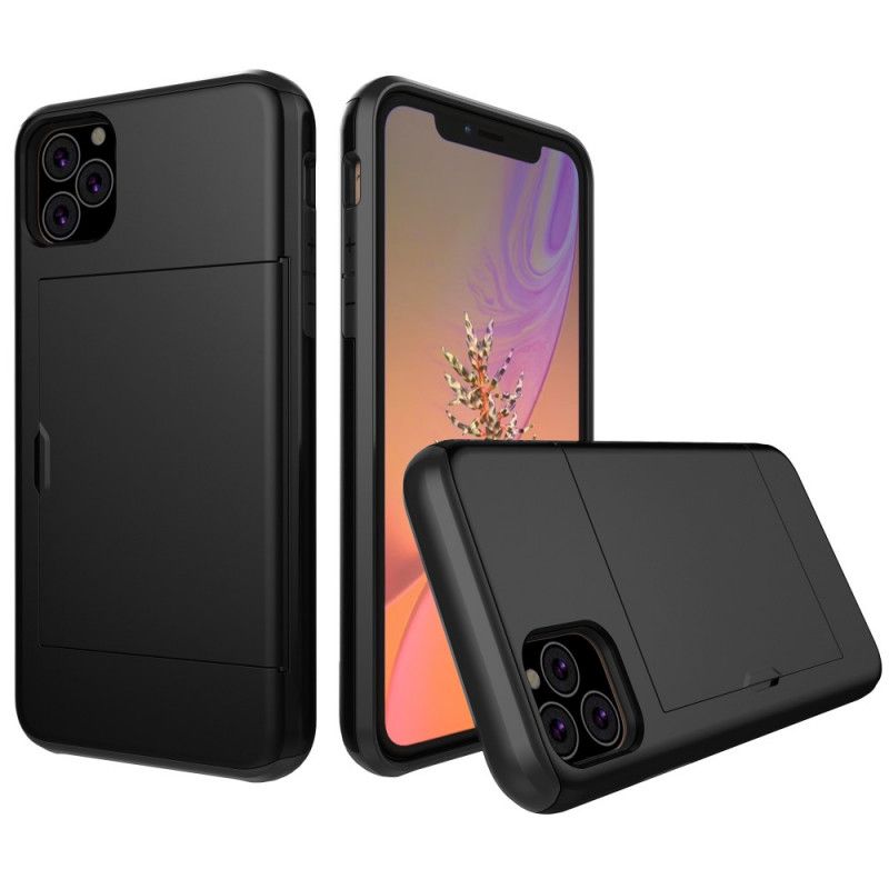 Cover for iPhone 11 Pro Sort Stiv Prangende Kortholder