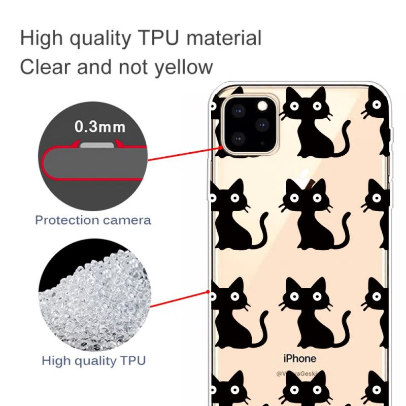 Cover iPhone 11 Pro Flere Sorte Katte Original