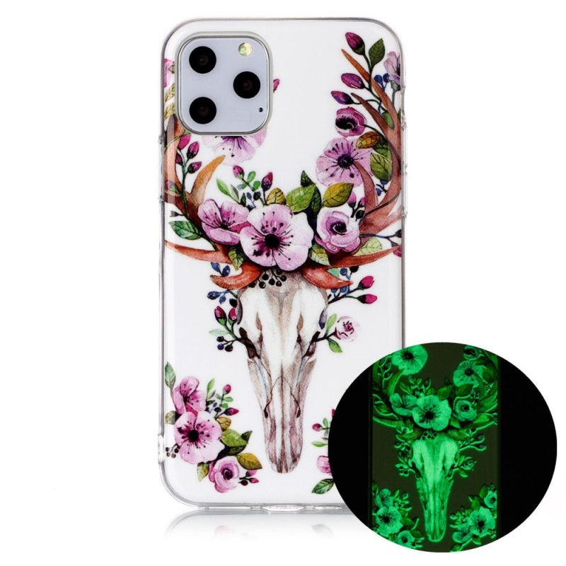 Cover iPhone 11 Pro Fluorescerende Blomstret Elg