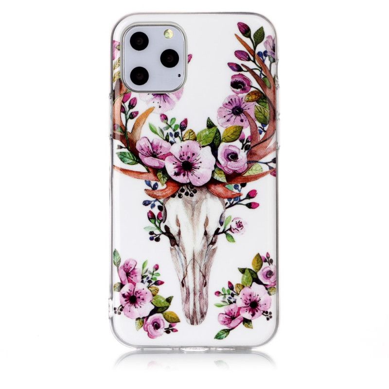 Cover iPhone 11 Pro Fluorescerende Blomstret Elg