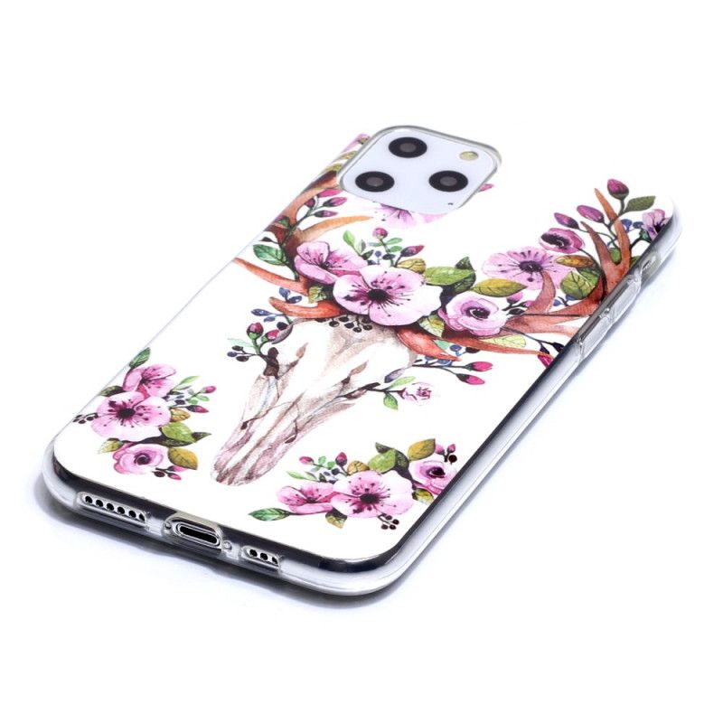 Cover iPhone 11 Pro Fluorescerende Blomstret Elg