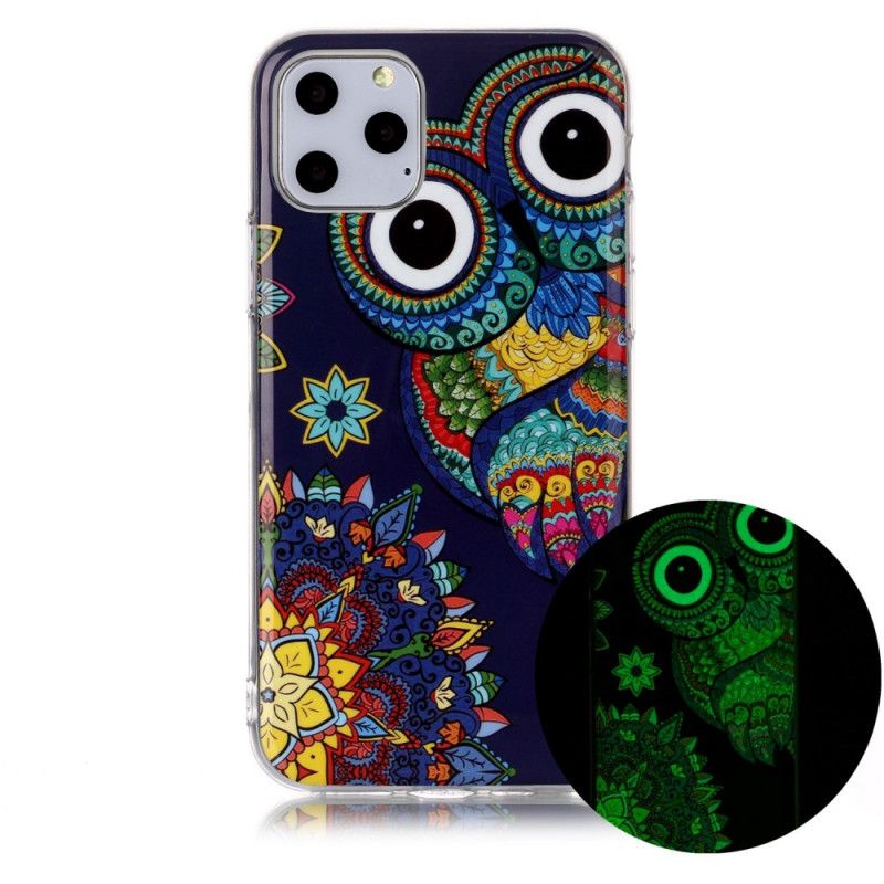 Cover iPhone 11 Pro Fluorescerende Enkelt Ugle