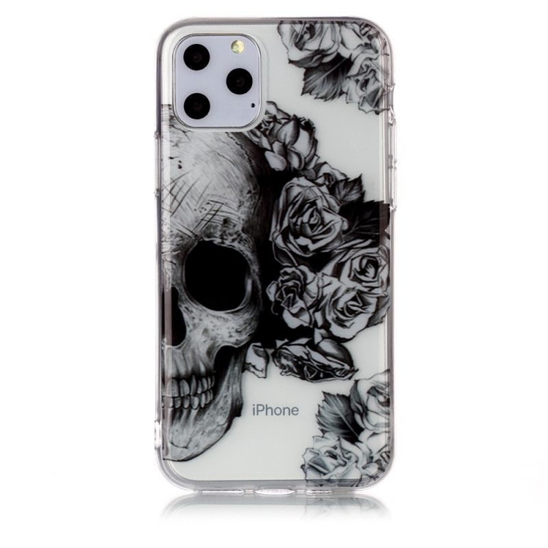 Cover iPhone 11 Pro Gennemsigtig Blomstret Kranium Beskyttelse