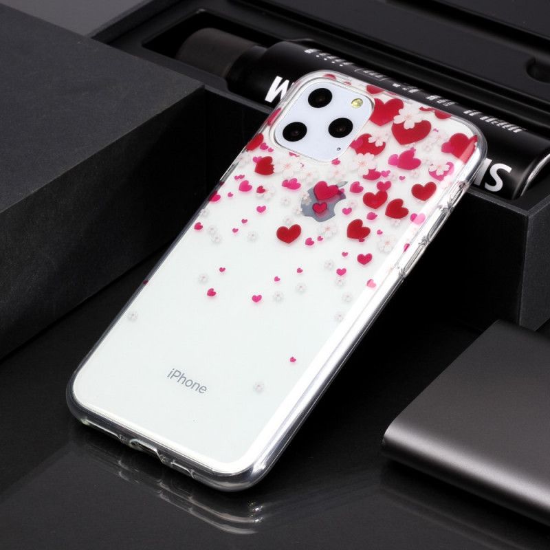 Cover iPhone 11 Pro Hjerteregn