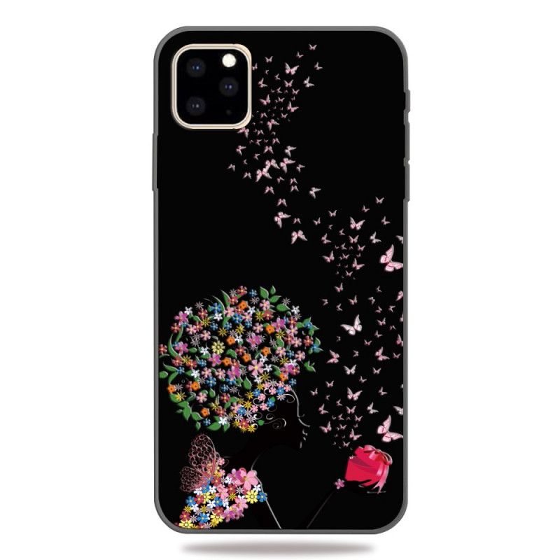 Cover iPhone 11 Pro Kvinde Med Et Blomstret Hoved Original