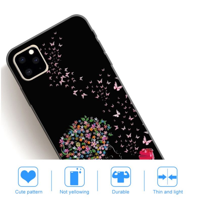 Cover iPhone 11 Pro Kvinde Med Et Blomstret Hoved Original