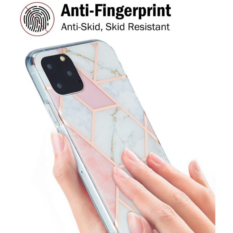 Cover iPhone 11 Pro Lyserød Prangende Geometrisk Marmor Beskyttelse