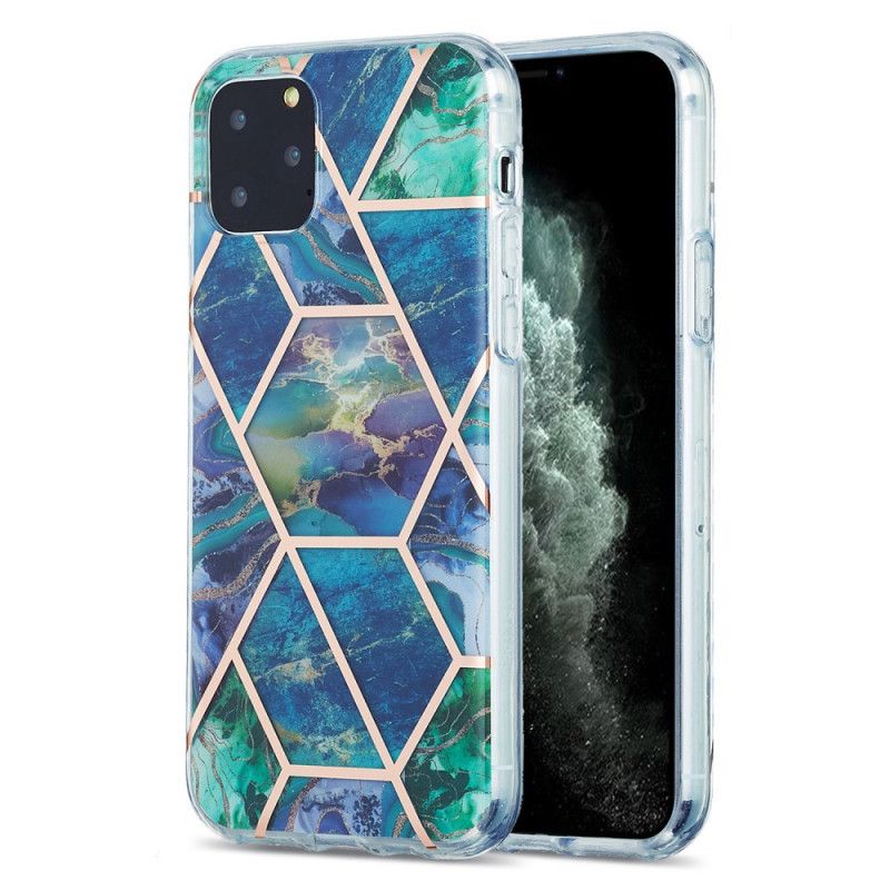 Cover iPhone 11 Pro Lyserød Prangende Geometrisk Marmor Beskyttelse