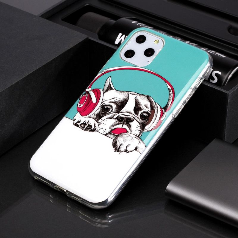 Cover iPhone 11 Pro Mobilcover Fluorescerende Hund