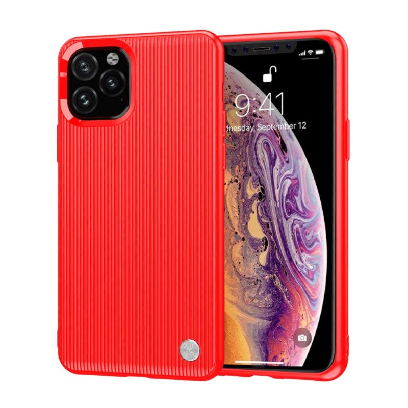 Cover iPhone 11 Pro Rød Struktureret Silikone