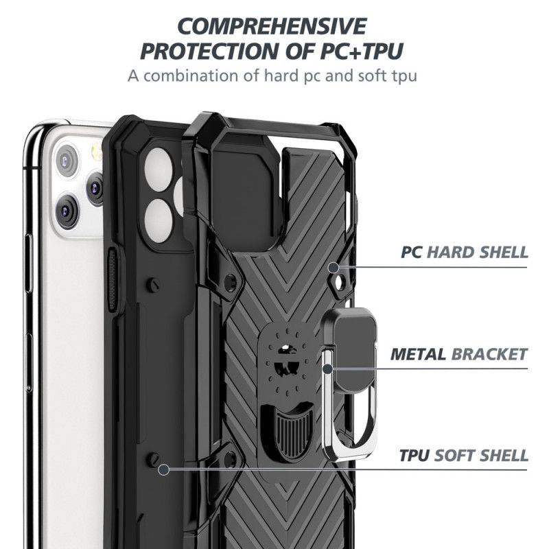 Cover iPhone 11 Pro Sort Aftagelig Ringholder