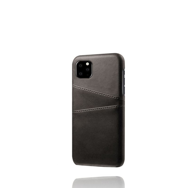 Cover iPhone 11 Pro Sort Dobbelt Kortholder Original