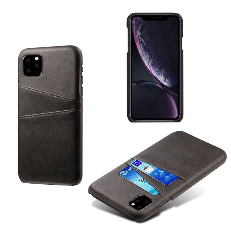 Cover iPhone 11 Pro Sort Dobbelt Kortholder Original