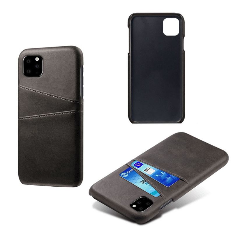 Cover iPhone 11 Pro Sort Dobbelt Kortholder Original