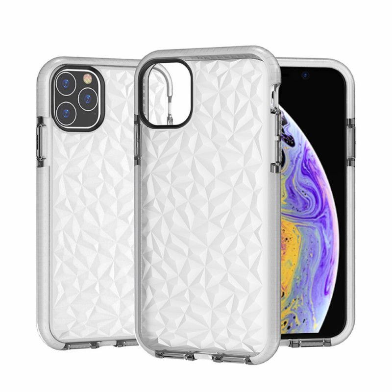 Cover iPhone 11 Pro Sort Gennemsigtig Diamanttekstur