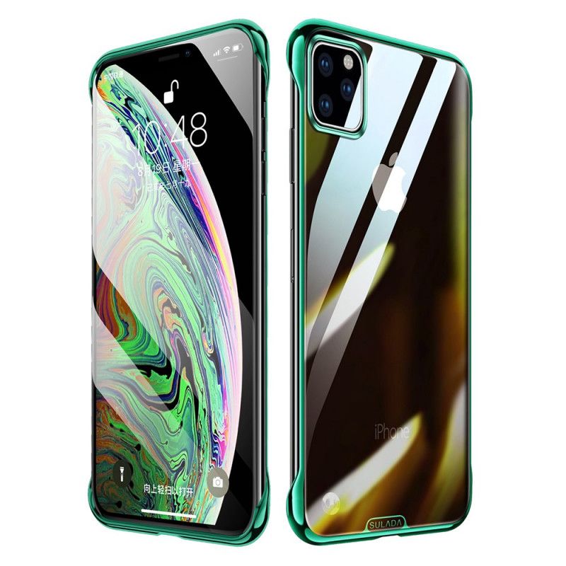 Cover iPhone 11 Pro Sort Gennemsigtig Sulada- Og Metaleffekt