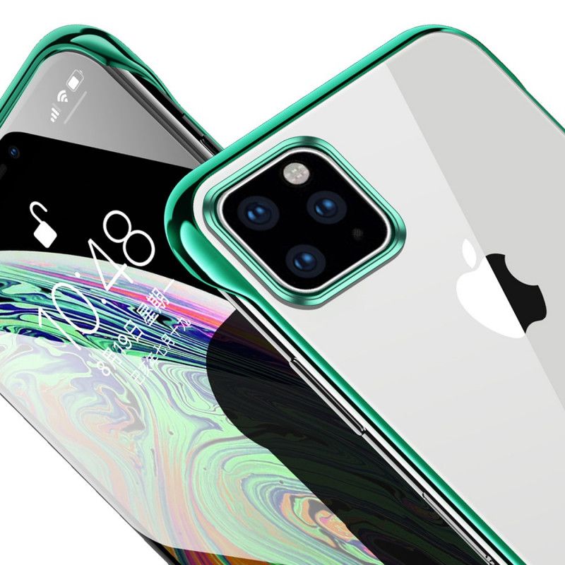 Cover iPhone 11 Pro Sort Gennemsigtig Sulada- Og Metaleffekt