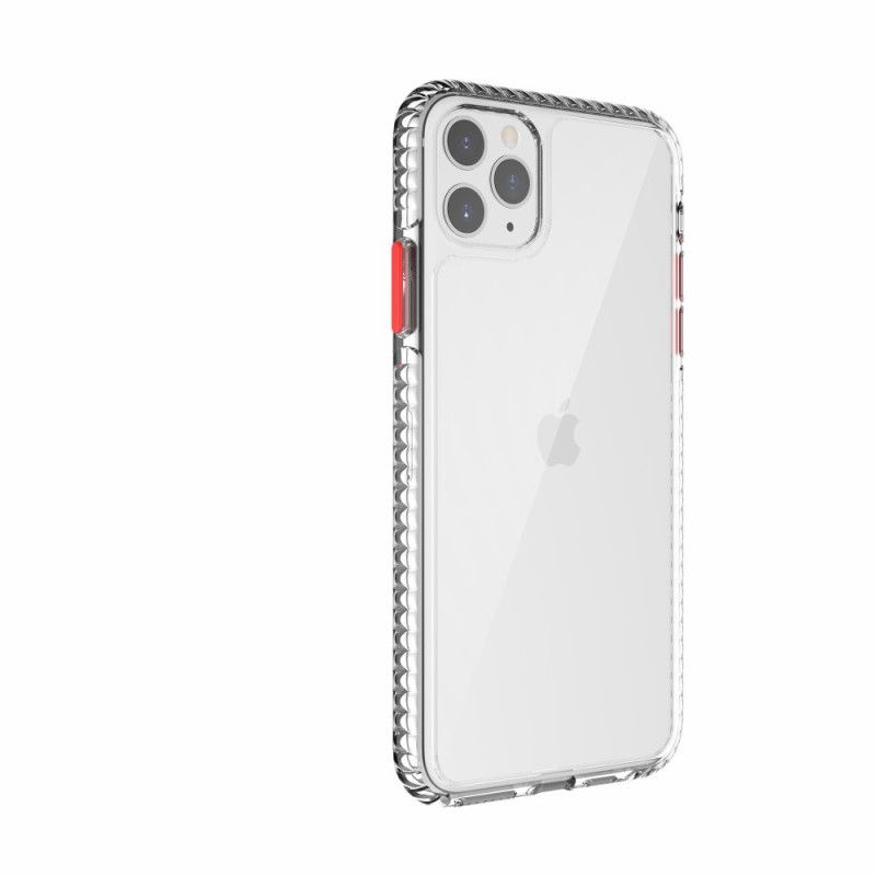 Cover iPhone 11 Pro Sort Gennemsigtige Strukturerede Kanter Beskyttelse