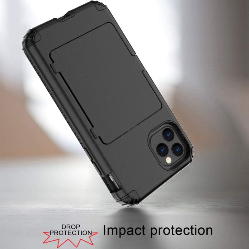 Cover iPhone 11 Pro Sort Hybrid Kortholder Og Spejl