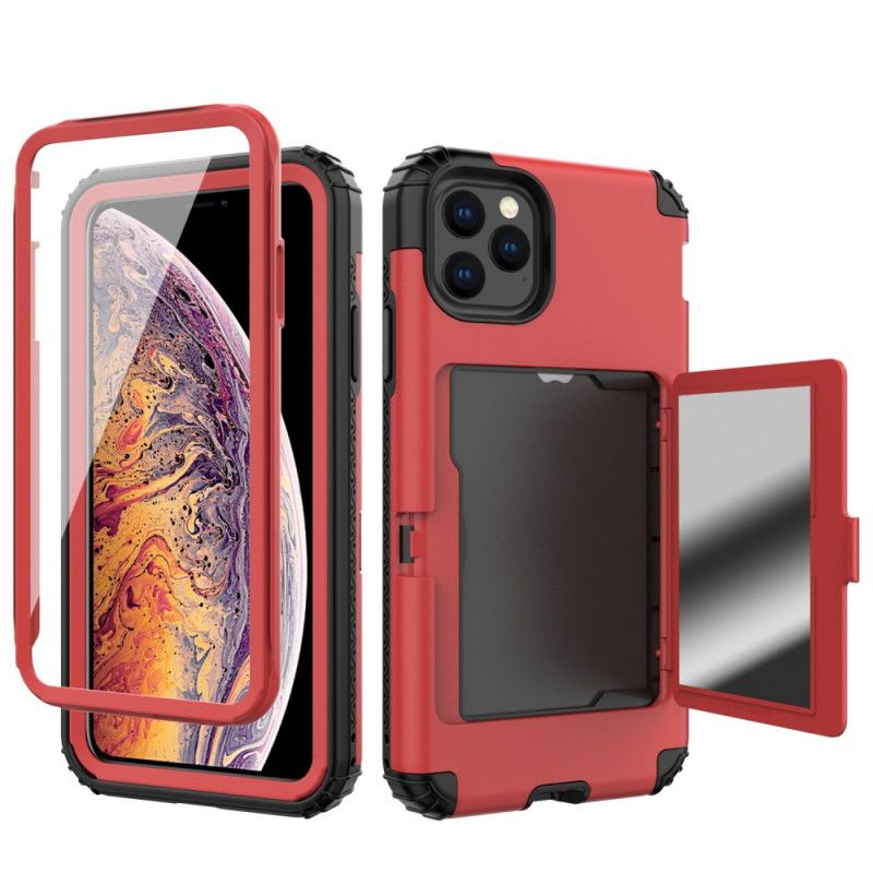 Cover iPhone 11 Pro Sort Hybrid Kortholder Og Spejl