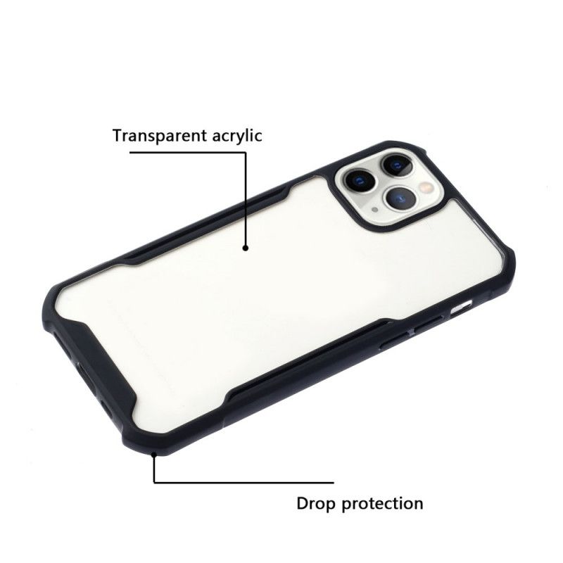 Cover iPhone 11 Pro Sort Hybrid Med Farvede Kanter Original