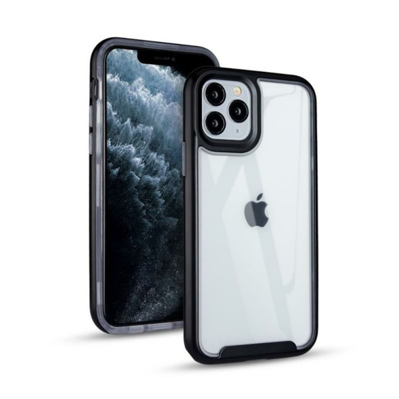 Cover iPhone 11 Pro Sort Hybrid Med Farvede Kanter Original