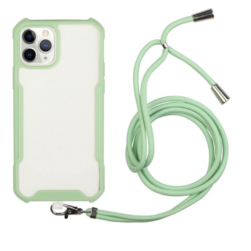 Cover iPhone 11 Pro Sort Hybrid Med Farvet Ledning Original