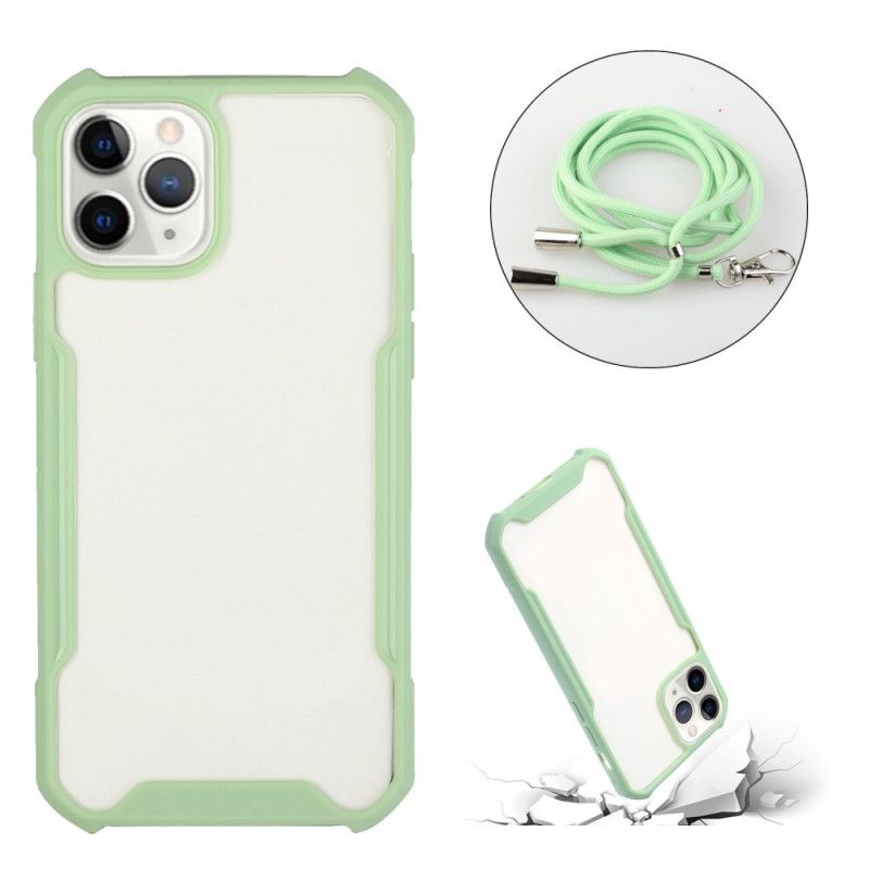 Cover iPhone 11 Pro Sort Hybrid Med Farvet Ledning Original