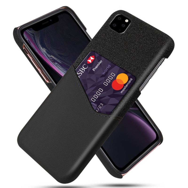 Cover iPhone 11 Pro Sort Ksq Kortholder