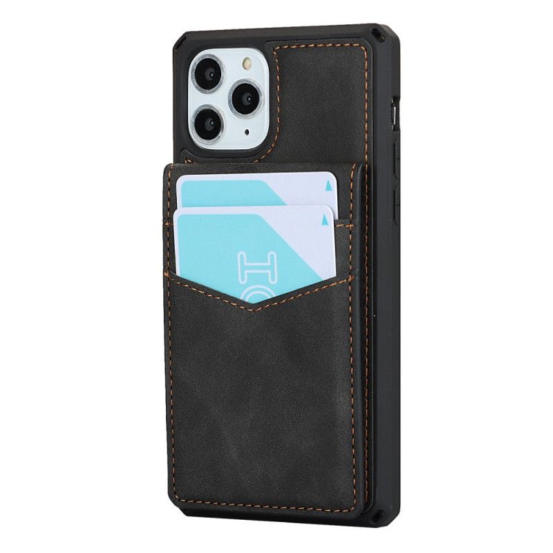 Cover iPhone 11 Pro Sort Lodret Og Vandret Støttekortholder