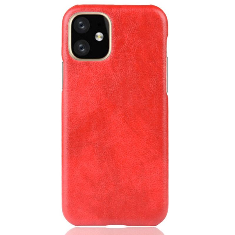 Cover iPhone 11 Pro Sort Lychee-Lædereffekt