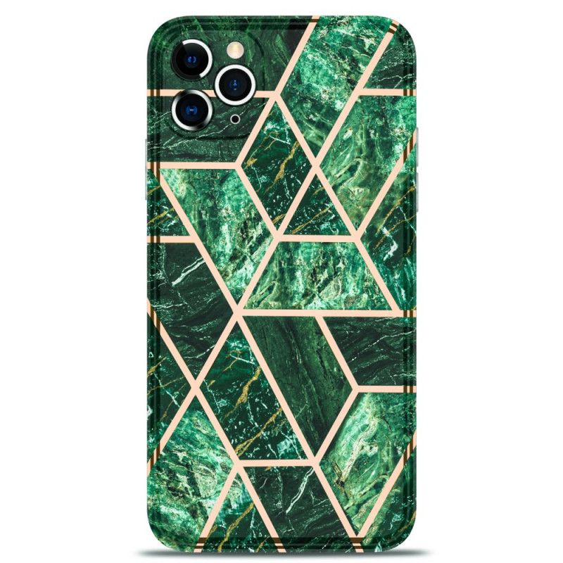 Cover iPhone 11 Pro Sort Marmor Prangende Geometri