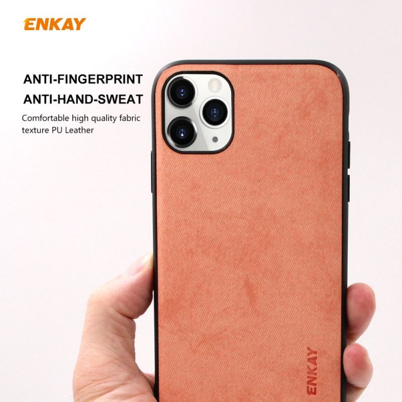 Cover iPhone 11 Pro Sort Mobilcover Enkay Stoftekstur