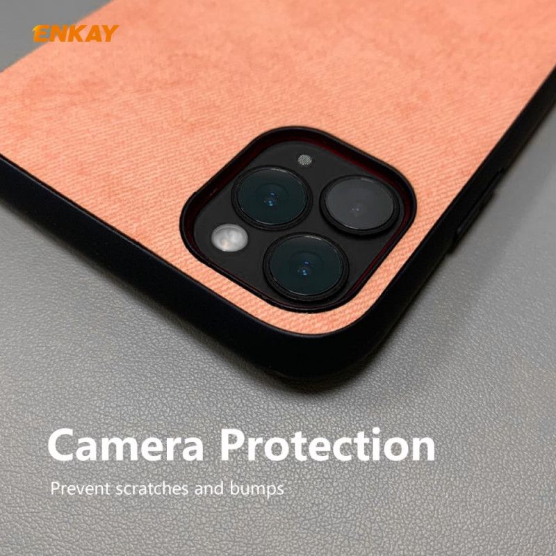 Cover iPhone 11 Pro Sort Mobilcover Enkay Stoftekstur