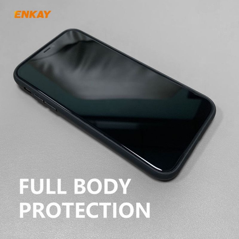 Cover iPhone 11 Pro Sort Mobilcover Enkay Stoftekstur