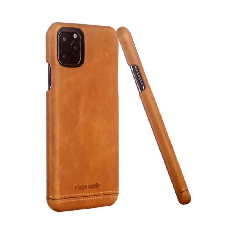 Cover iPhone 11 Pro Sort Pierre Cardin I Ægte Læder