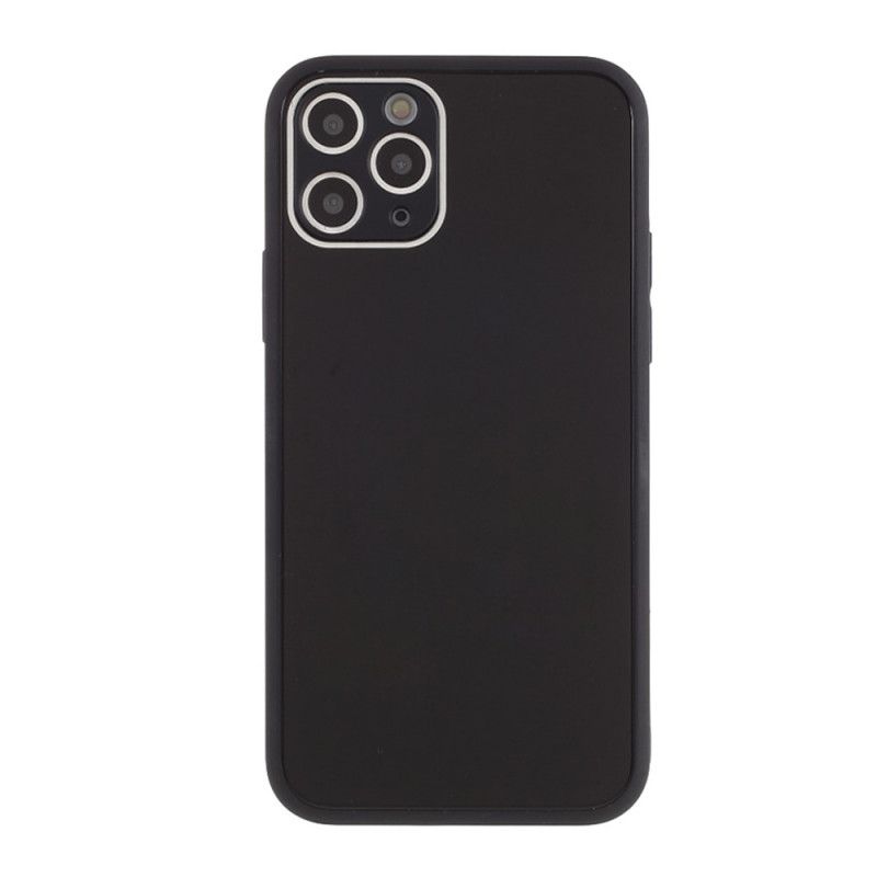 Cover iPhone 11 Pro Sort Ryg Af Glas Og Silikone Original