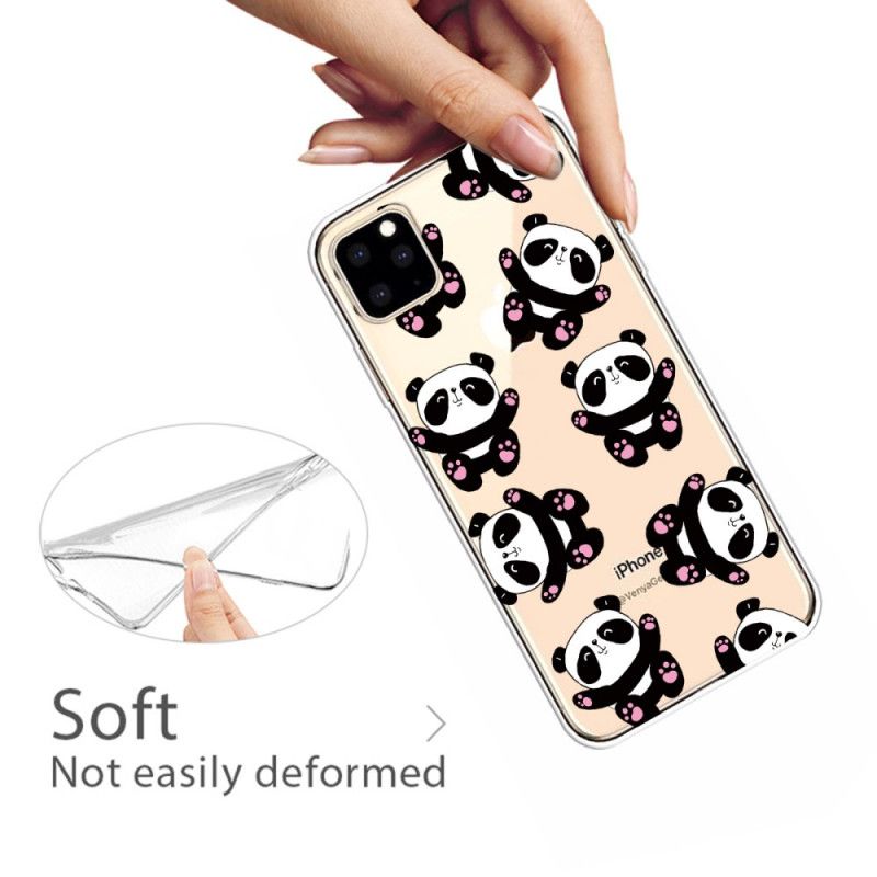 Cover iPhone 11 Pro Top Sjove Pandaer Beskyttelse