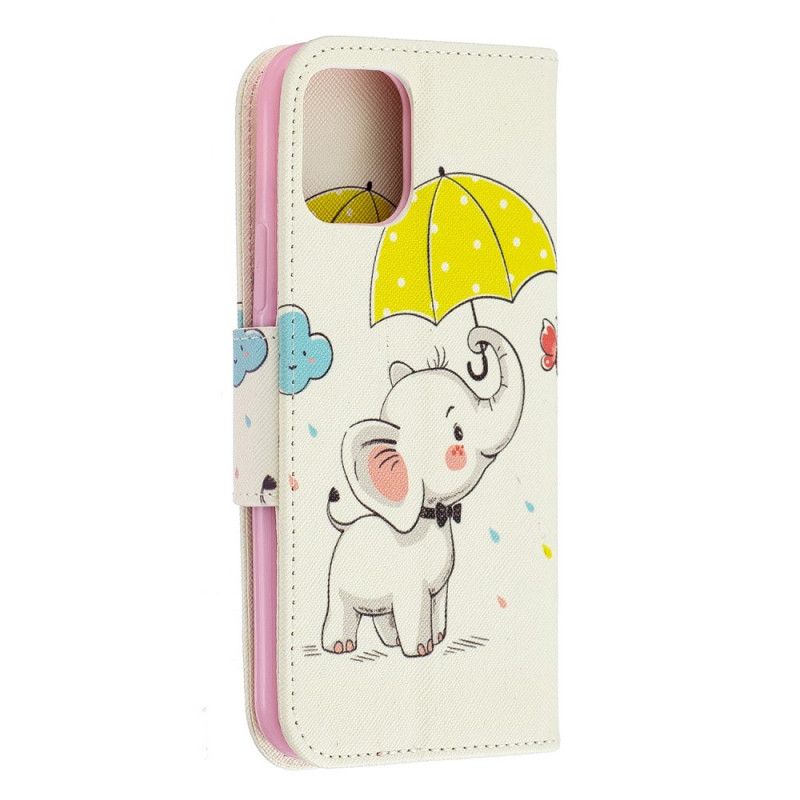 Flip Cover iPhone 11 Pro Mobilcover Baby Elefant