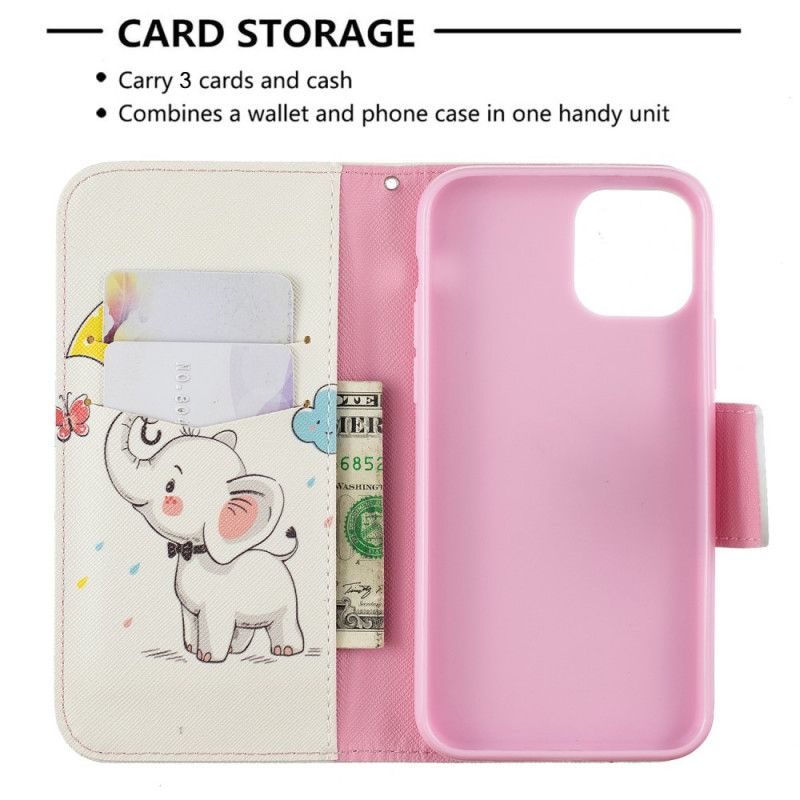 Flip Cover iPhone 11 Pro Mobilcover Baby Elefant