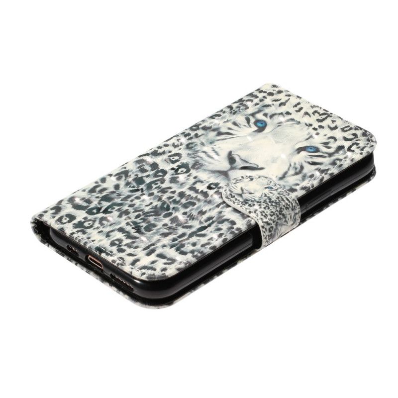 Flip Cover iPhone 11 Pro Sort Tigerlys Pletter Med Rem